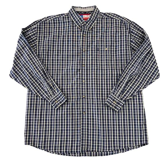 Wrangler Men's George Strait Cowboy Cut Plaid Button Down Shirt - SIZE XXL - Picture 1 of 6